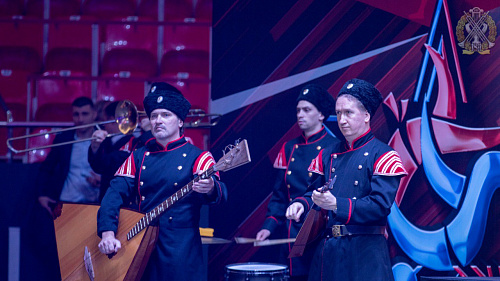 Кубанский казачий хор выступил на первом в истории Кубке губернатора Кубани по боевому самбо